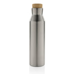 Branded Gaia RCS certified recycled stainless steel vacuum bottle