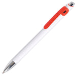 Branded DIME ball pen WHITE with trim