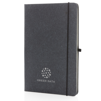 Recycled leather hardcover notebook A5