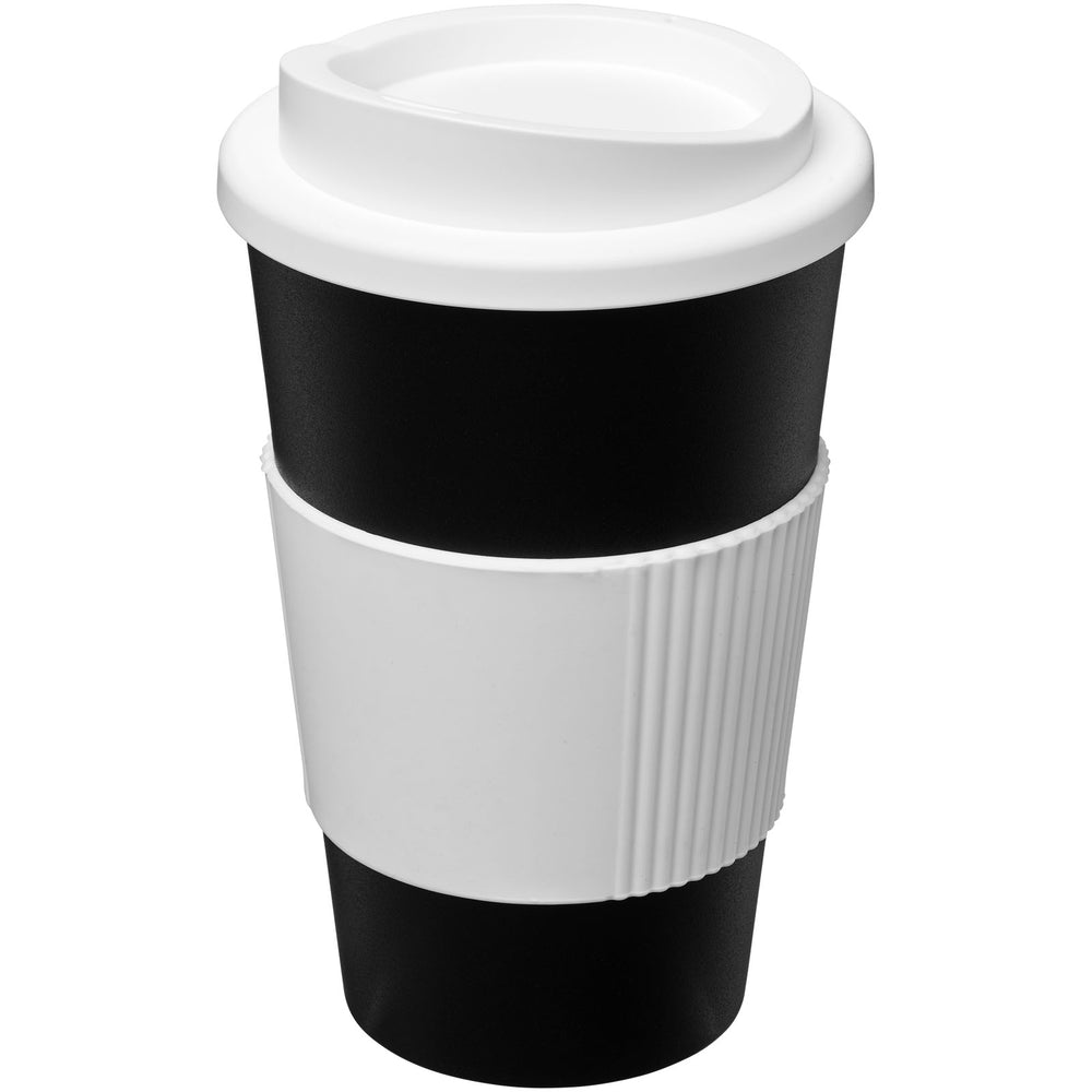 Branded Americano® 350 ml insulated tumbler with grip