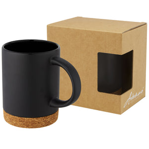 Neiva 425 ml ceramic mug with cork base