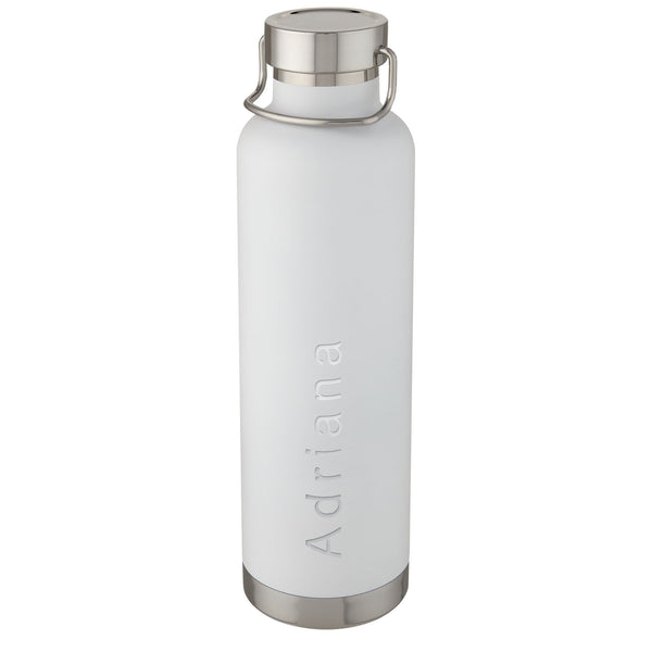 Branded Thor 1 L copper vacuum insulated water bottle