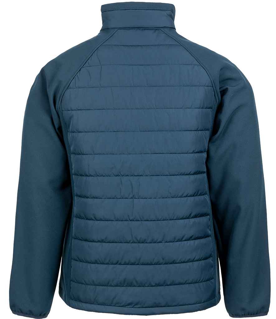 Result Genuine Recycled Compass Padded Jacket Navy/Royal Blue
