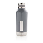 Branded Leak proof vacuum bottle with logo plate
