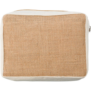 Brownmuir Jute toiletry bag