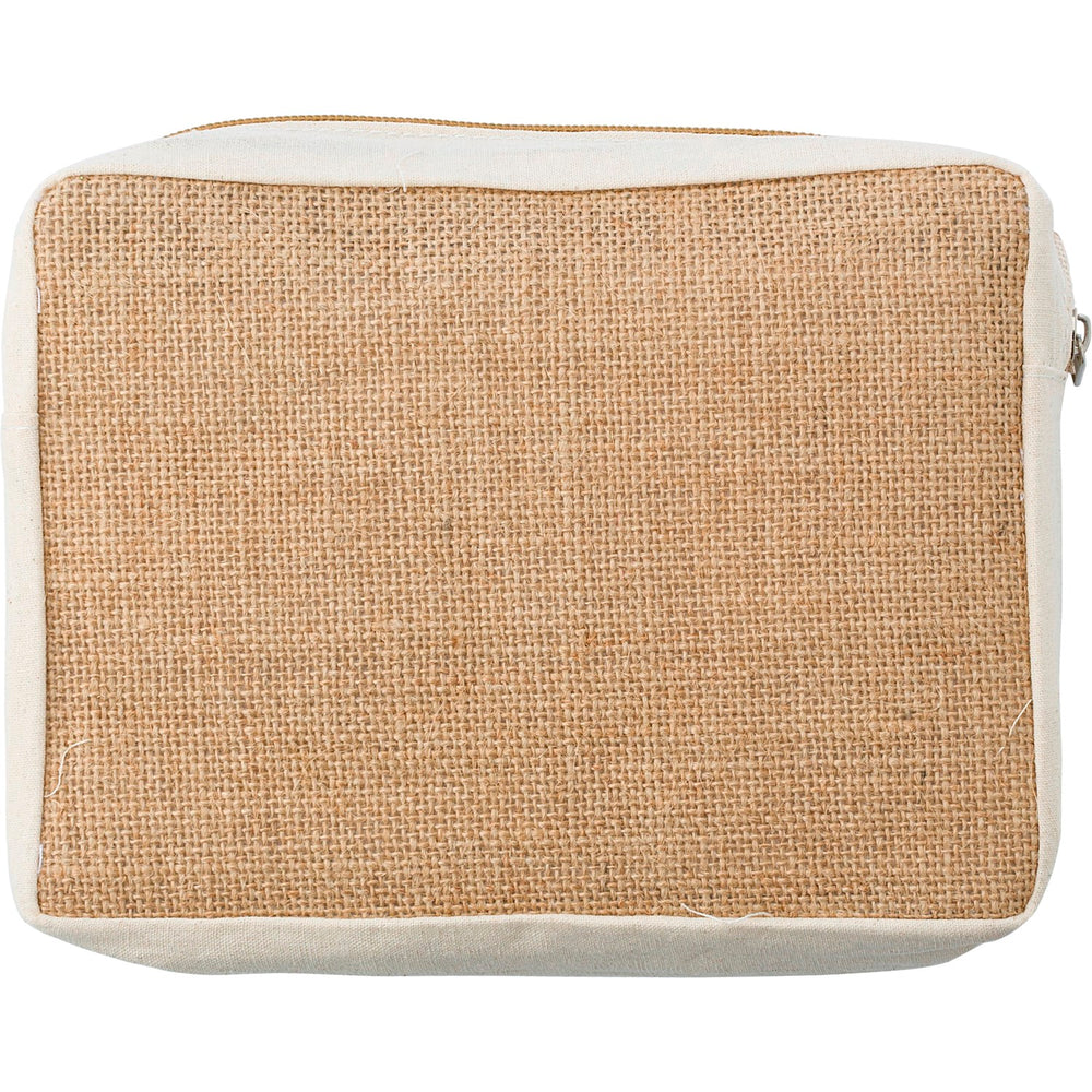 Branded Brownmuir Jute toiletry bag