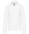Kariban Zip Neck Sweatshirt White