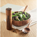 Salad bowl set with utensils