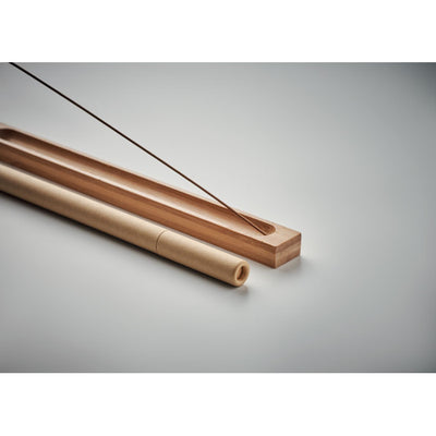 Incense set in bamboo