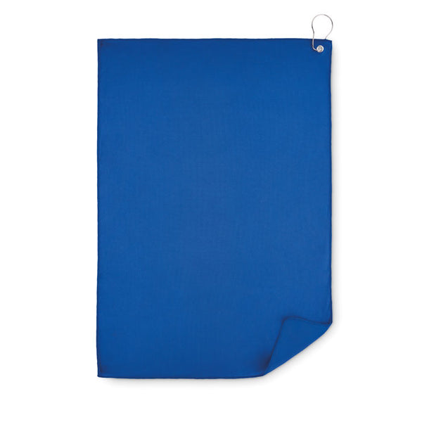 RPET golf towel with hook clip