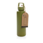 Branded RCS certified recycled PP water bottle with handle