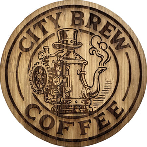 The Zyra - Bamboo coaster (Round)