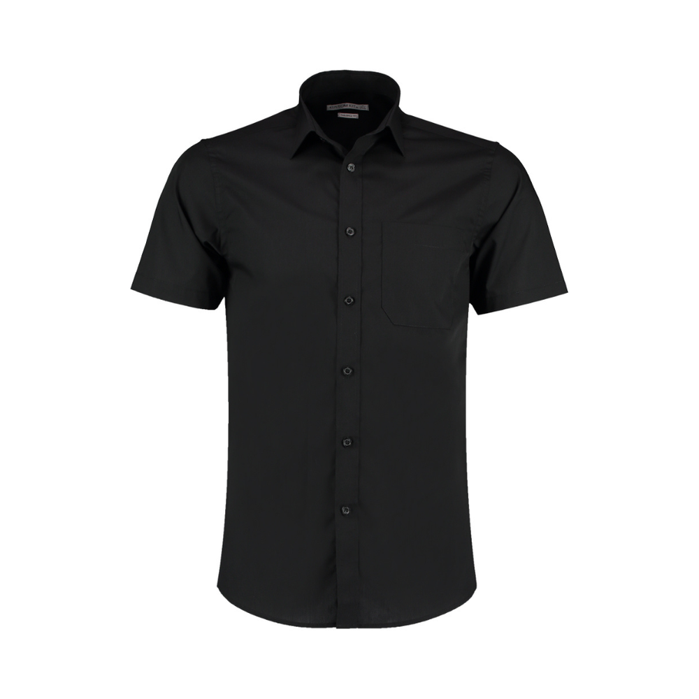 Kustom Kit Short Sleeve Tailored Poplin Shirt