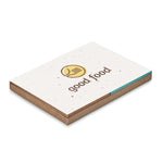 Branded Grass/seed paper memo pad with sticky notes