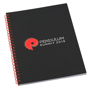 A5 Notepad with Wrapover Front Cover White