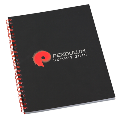 A5 Notepad with Wrapover Front Cover White