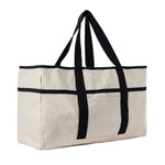 Branded VINGA Volonne AWARE™ recycled canvas beach bag