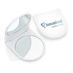 White Plastic Compact Mirror