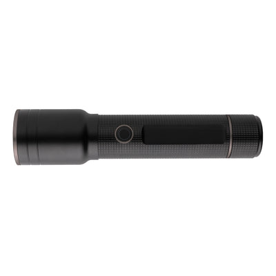 Branded RCS recycled aluminum USB-rechargeable heavy duty torch