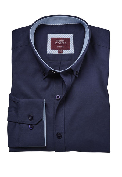 Branded Brook Taverner Lawrence Stretch Oxford Shirt