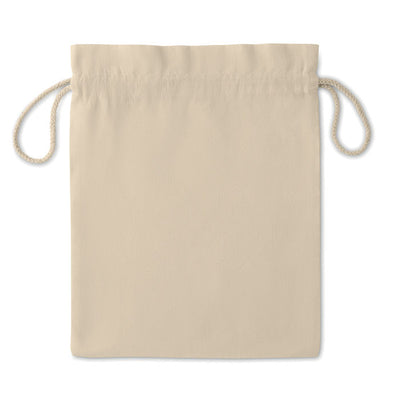 Branded Medium Cotton draw cord bag