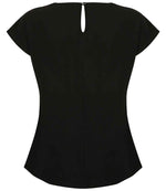 Branded Henbury Ladies Pleat Front Short Sleeve Blouse