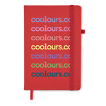 Branded Recycled PU A5 lined notebook