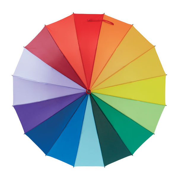 Branded 27 inch rainbow umbrella