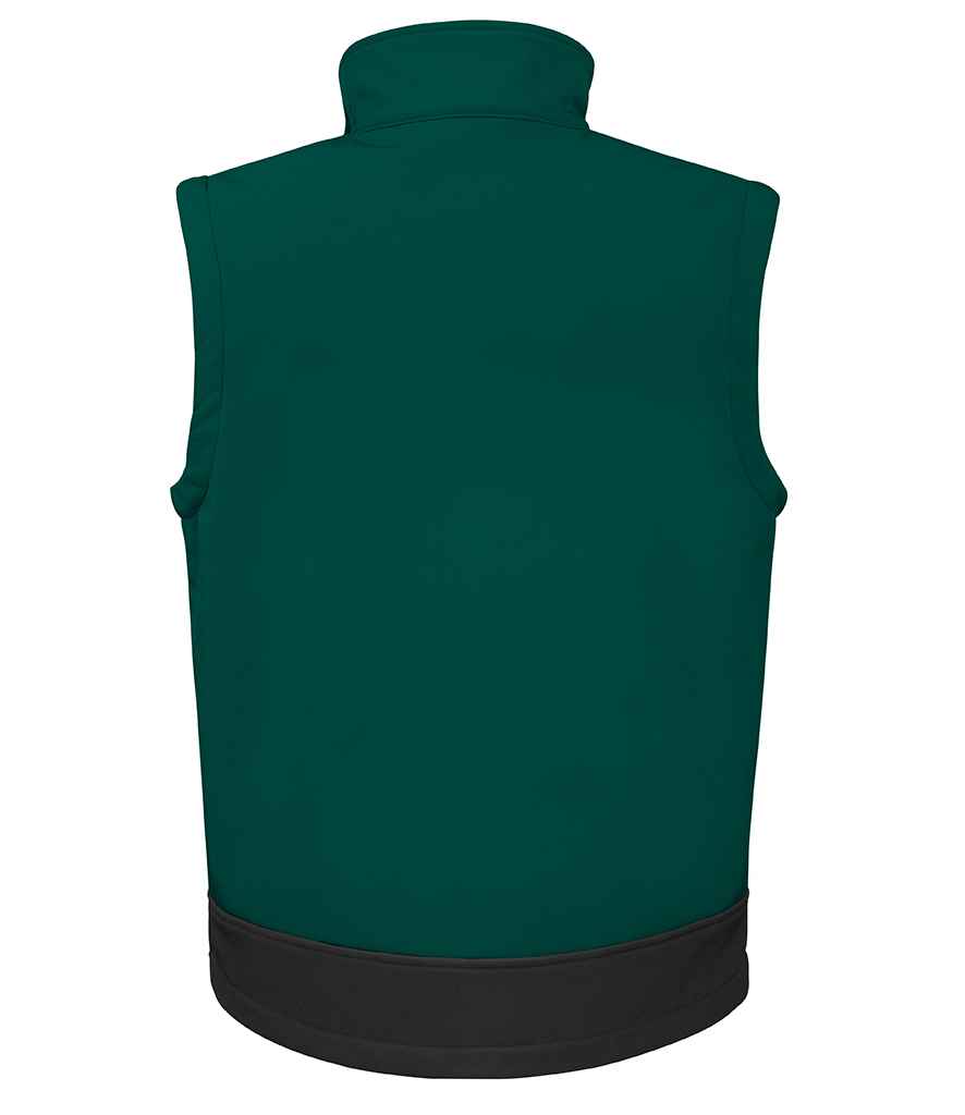 Result Soft Shell Bodywarmer Bottle Green/Black