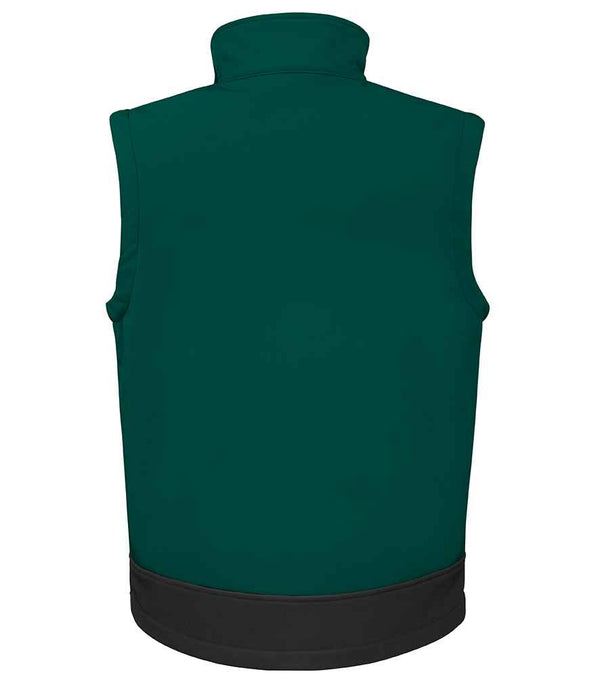 Result Soft Shell Bodywarmer Bottle Green/Black
