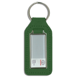 Long Square Shaped Keyfob with Domed Medallion