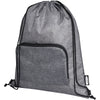 Branded Ash recycled foldable drawstring bag 7L