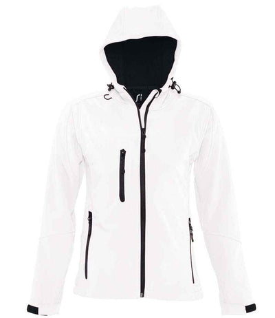Branded SOL'S Ladies Replay Hooded Soft Shell Jacket