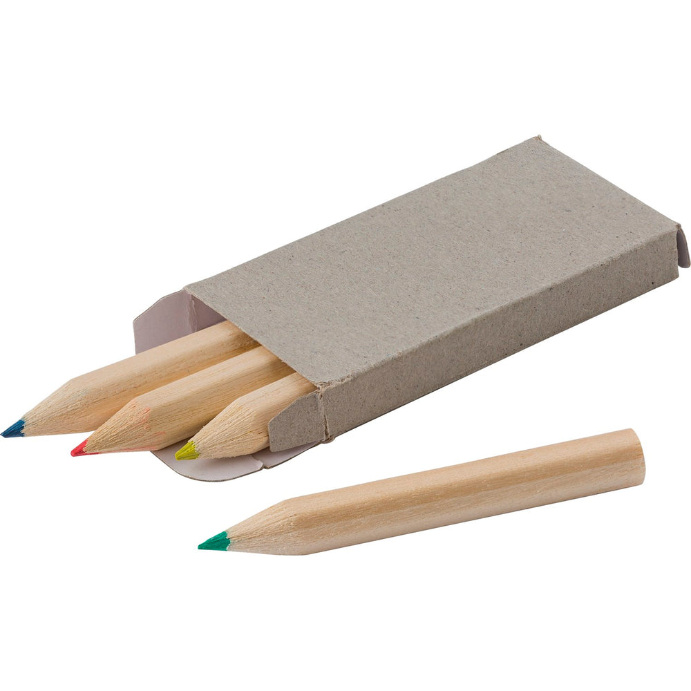Branded Whack Coloured mini pencil set (4pc)
