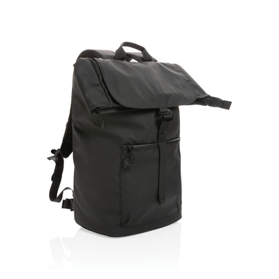 Branded Impact AWARE™ RPET water resistant 15.6" laptop backpack