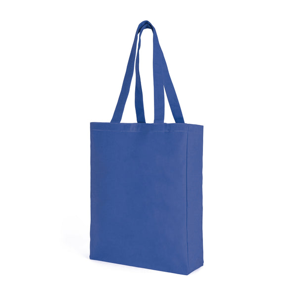 Branded Dunham 10oz cotton shopper with gusset and long handles