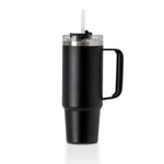 Grande 880ml recycled insulated cup with straw