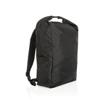 Branded Impact AWARE™ RPET lightweight rolltop backpack