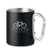 Branded Double wall metal mug 300 ml