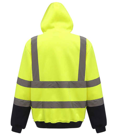 Yoko Hi-Vis Pull Over Hoodie Yellow/Navy