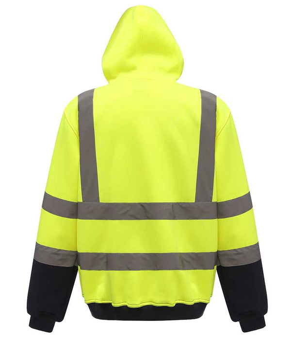 Yoko Hi-Vis Pull Over Hoodie Yellow/Navy
