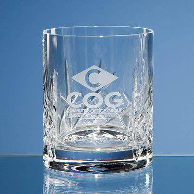Branded 320ml Flamenco Crystalite Panel Whisky Tumbler