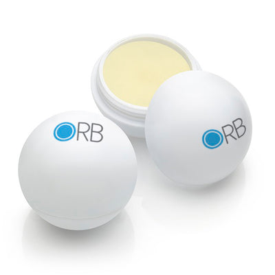 White Ball Shaped Lip Balm