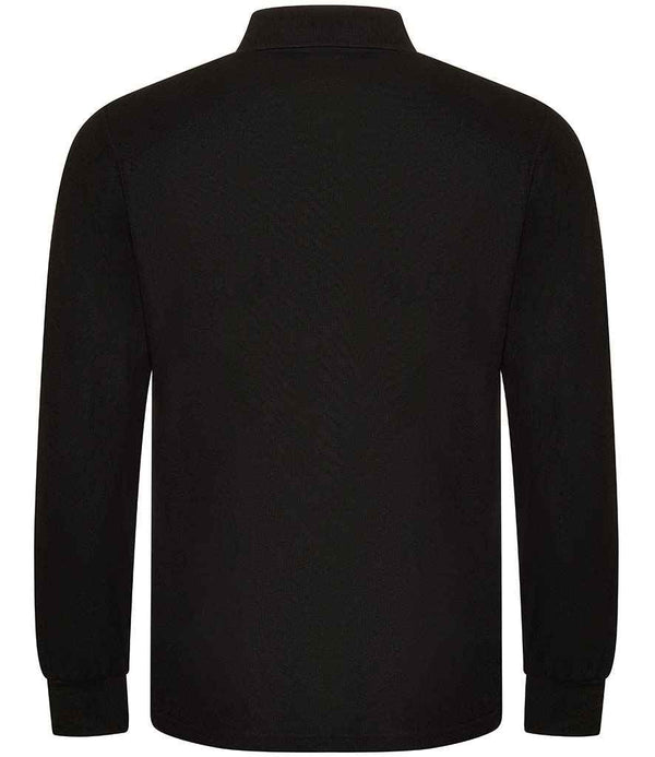 Pro RTX Pro Long Sleeve Piqué Polo Shirt Black