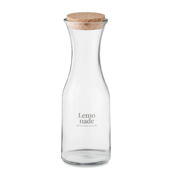 Branded Recycled glass carafe 1L