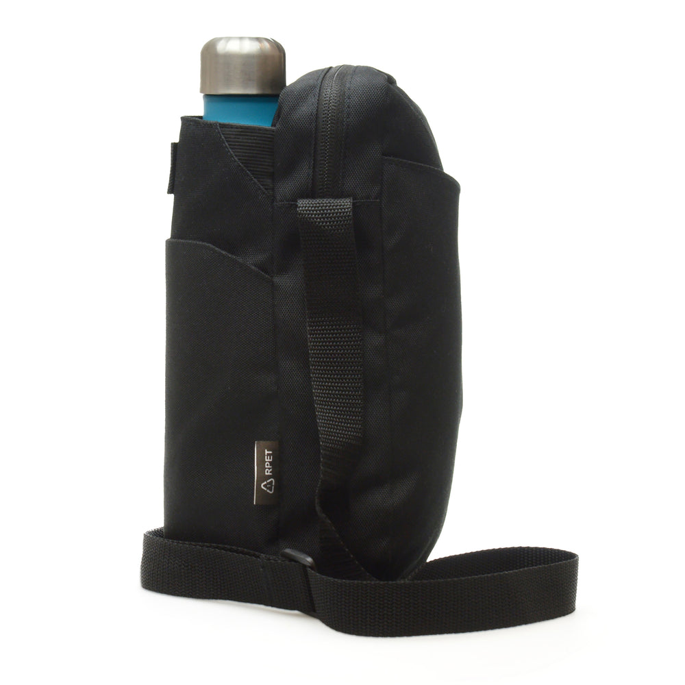 Branded 210D RPET Bottle Bag with Shoulder Strap