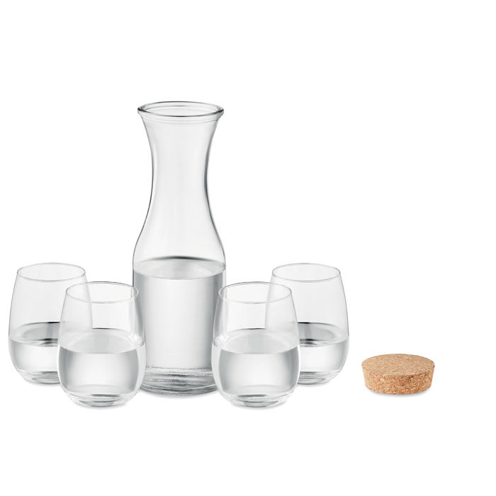 Branded Set of recycled glass drink