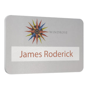 Matt Finish Reusable Name Window Badges