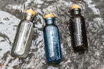 GRS RPET bottle with bamboo lid and handle