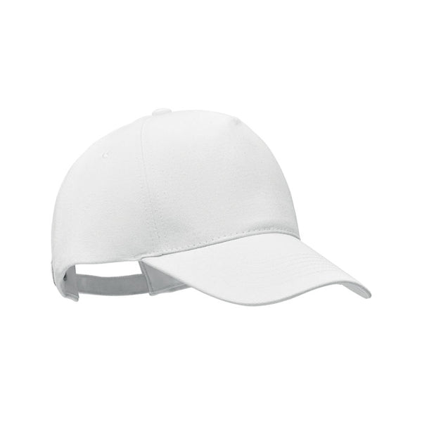 Organic cotton baseball cap White